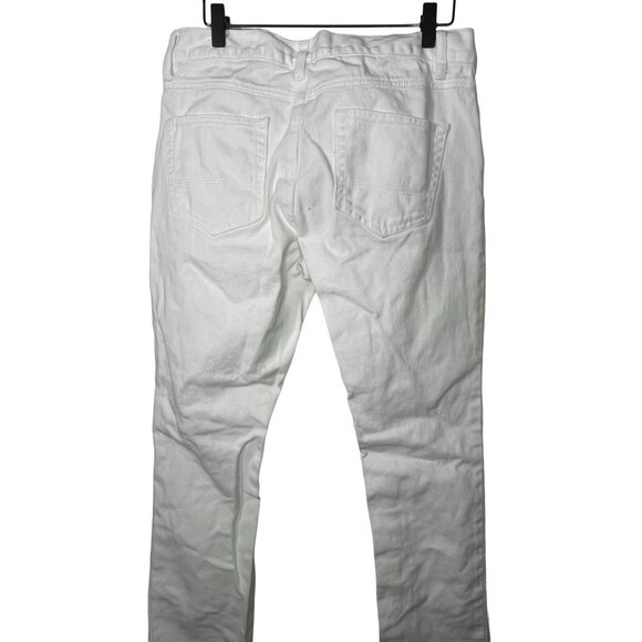 Sun + Stone White Jeans Men’s 31 Distressed Straight Leg Button Fly - Picture 8 of 14